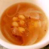 玉ねぎたっぷり★大豆のコンソメスープ